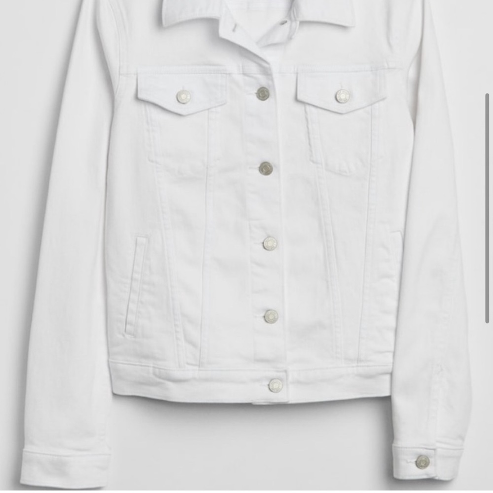 Gap white denim jacket size xxl